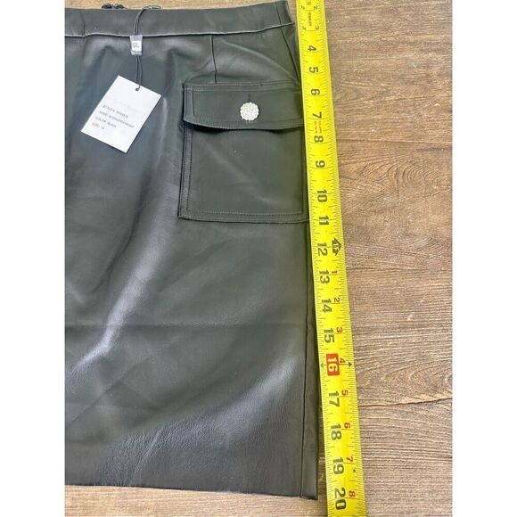 NWT- Generation Love Ari Vegan Leather Cargo Skirt - Picture 5 of 7
